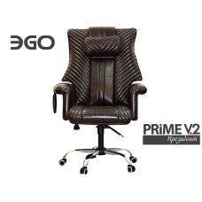 Офисное массажное кресло EGO PRIME V2 EG1003 модификации PRESIDENT LUX (арт. EG1003v2) цвет шоколад